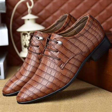 Mens Shoes Vintage British Style Business Dress Shoes For Men