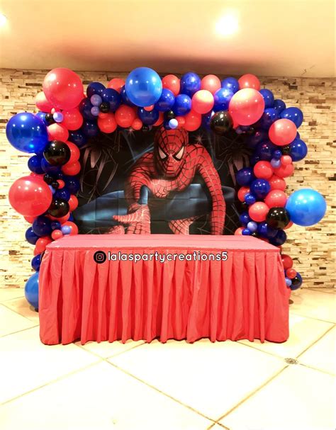 Try our chocolate birthday cake recipe and novelty birthday cakes for kids, plus have a browse through our cake decorating and icing techniques. Cake table. Spider man backdrop in 2020 | Spiderman ...