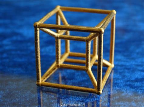 Tesseract 4d Hypercube E4 By Crystalhealingart On Shapeways In 2021