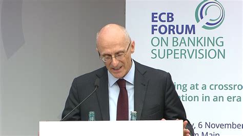 Ecb Forum On Banking Supervision Keynote Speech Youtube