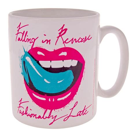 Falling In Reverse Lips Mug White Falling In Reverse Band Tshirts