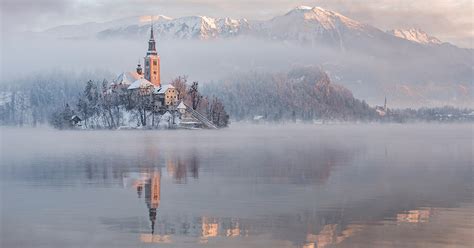 I Photographed Lake Bled On A Fairytale Winter Morning Bored Panda