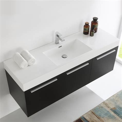 Get free shipping on qualified bathroom vanity tops or buy online pick up in store today in the bath department. Fresca 60 Inch Vista Modern Single Sink Vanity with ...