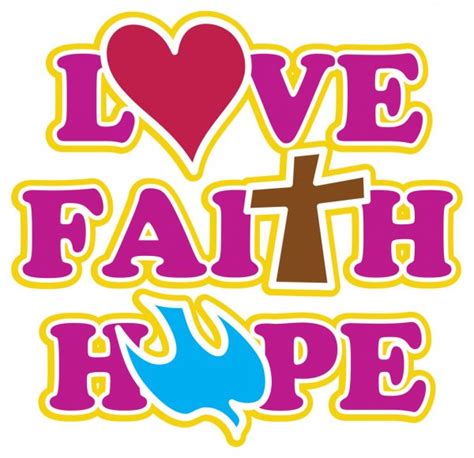 Chinese Symbolen Voor Hoop Geloof En Liefde — Stockvector