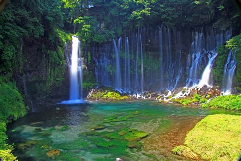 Download 日本の風景 富士 白糸の滝 壁紙19x1280 Images For Free