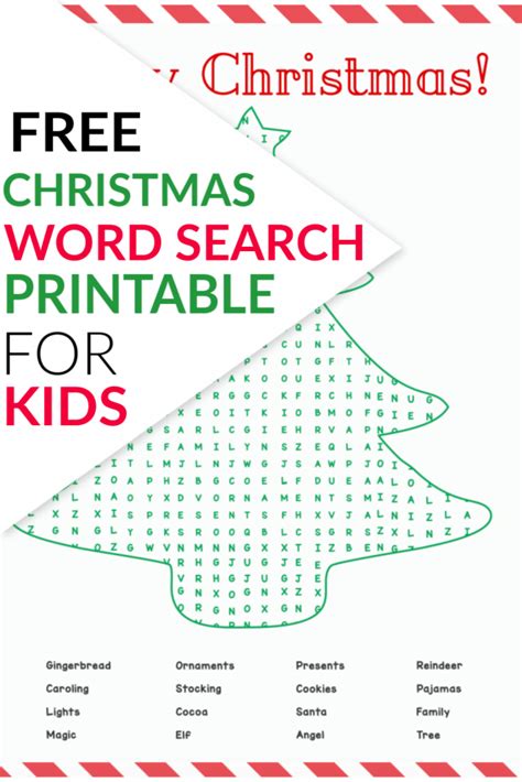 Free Christmas Word Search Printable For Kids I Spy Fabulous