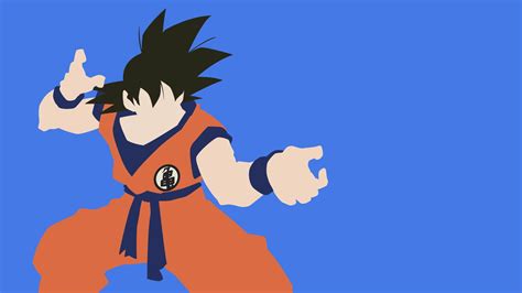 Son Goku Illustration Son Goku Super Saiyan Minimalism 1080p