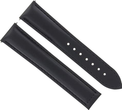 24mm Leather Strap Watch Band Clasp 2418mm For Omega Railmaster Xxl