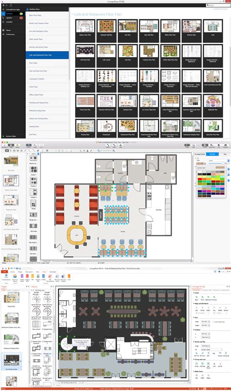 The cafe and restaurant floor plans solution extends conceptdraw diagram with samples, template and libraries of vector stencils to help develop inimitable. Restaurant Floor Plan