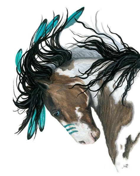 Majestic Turquoise Horse By Amylyn Bihrle Horse Art Print Horse