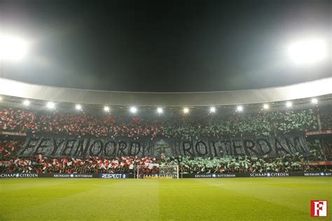 45 (24,2%) duels eindigden in een gelijk spel. Sfeeractie Feyenoord-Ajax (beker) | FSV De Feijenoorder