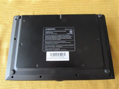 Audiovox D2017 102” Lcd Black Portable Dvd Player New Ebay