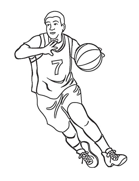 56 Coloring Pages Nba Players Kids Coloring
