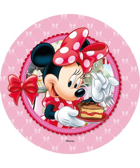 Disque Azyme Minnie Et Sa Part De Gâteau Disney