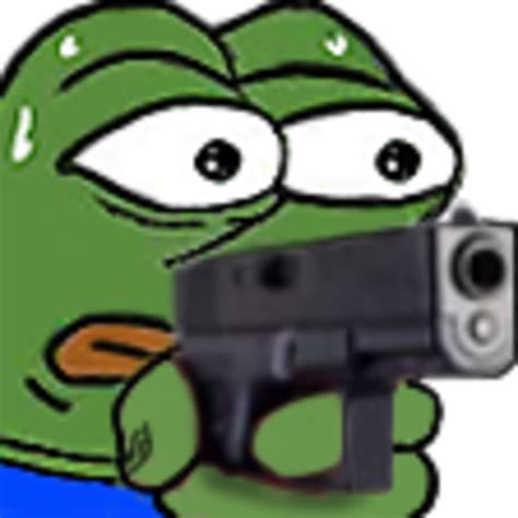 The advantage of transparent image is that it can be used efficiently. Pepe Gun - Monkagun Emote Clipart - Large Size Png Image ...