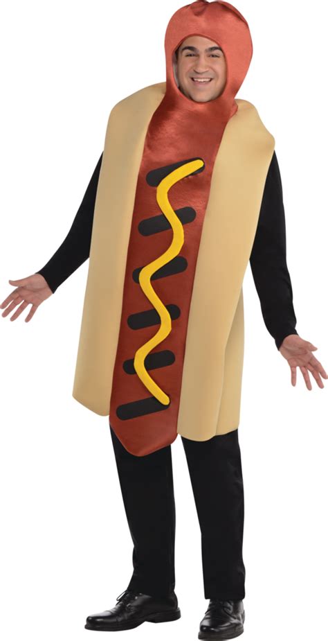 Costume De Hot Dog Adultes Combinaison Brune Avec Capuchon Grande