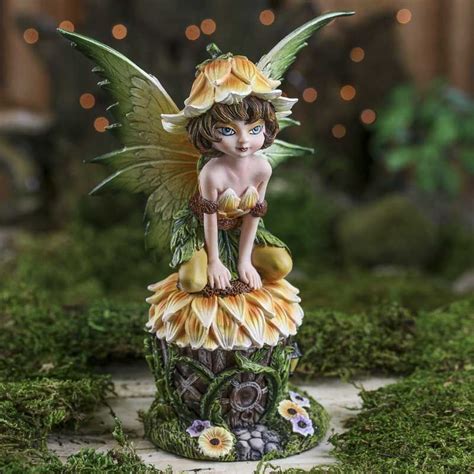 Spring Sunflower Fairy Fairy Statues Fairy Figurines Fairy Magic