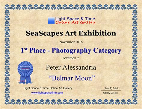 Peter Alessandria Photography Seascapes 2016 Juried Art