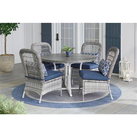 A wide variety of grey outdoor wicker chair options are available to you, such as outdoor furniture, home furniture. Garden Dining Set 5PC Wicker Patio Round Table 4 Chairs ...