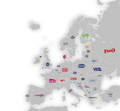 Current Logos Of National Railway Companies In Europe May 2019 Reurope
