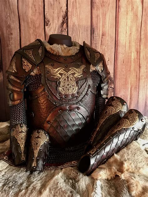 The Odinson Larp Leather Armour Full Set Leather Armor Viking Armor