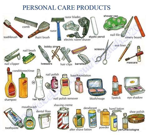 Personal Care Products Vocabulary In English English Learn Site