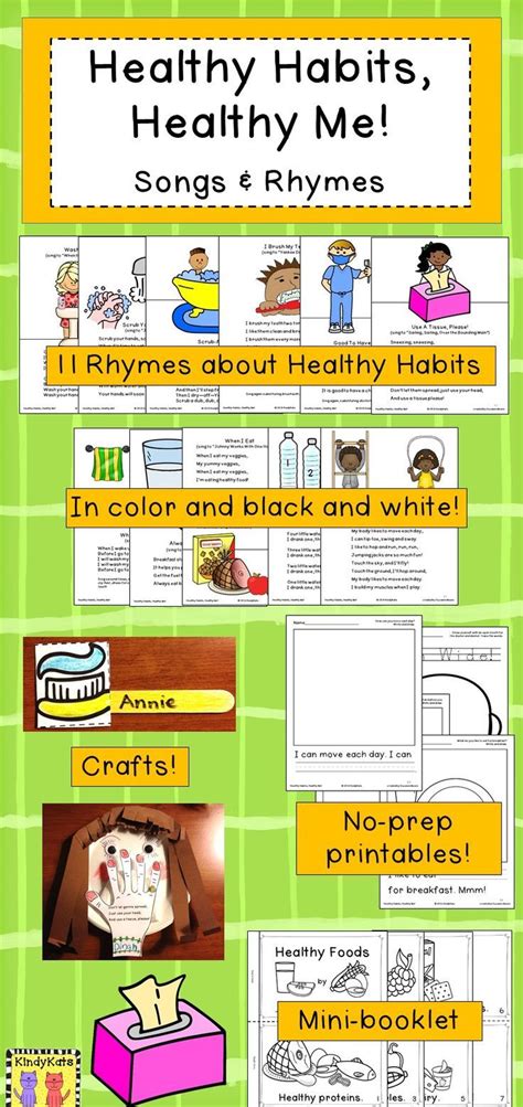 A collection of downloadable worksheets, exercises and activities to teach healthy habits, shared by english language teachers. Healthy Habits BUNDLE: Songs & Rhymes + Healthy Me! Lotto | Lesson plan ideas | Healthy habits ...