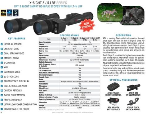 New Atn Products For 2023 Thor 5 Xd Lrf X Sight 5 Lrf Thor Ltv