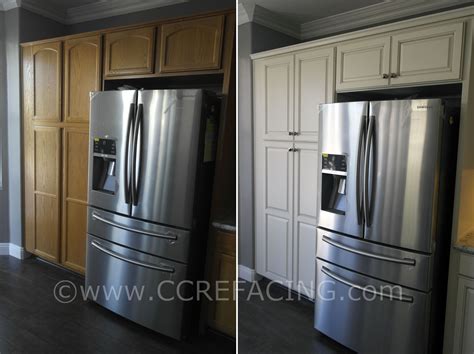They are longer lasting and easier to clean than ever! Los Gatos cabinet reface refacing with Painted & Glazed ...