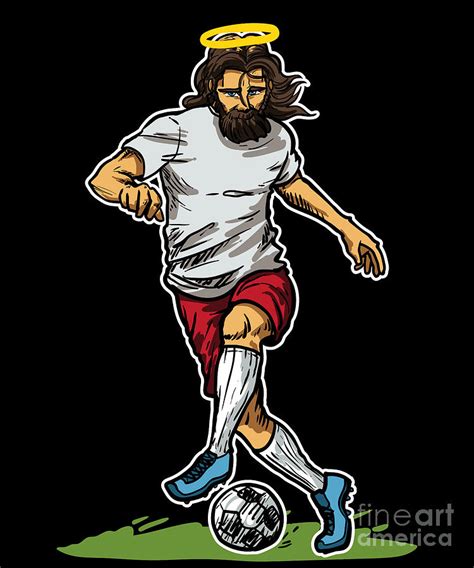 Cool Jesus Football Soccer T Idea Digital Art By J M