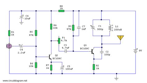 Mini Am Transmitter Circuit Scheme