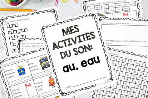 French Sound Activities Au Eau La Classe De Mme Caroline