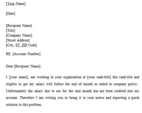 Salary Request Letter Template Haven