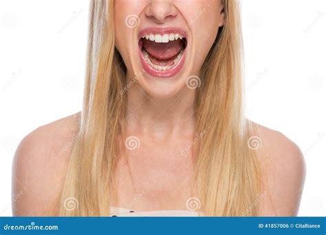 Closeup On Teenager Screaming Stock Photo Image Of Youth Emotions