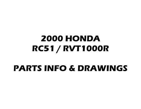 Honda RVT 1000 R RC51 2000 Parts List PDF Download | Pdf download