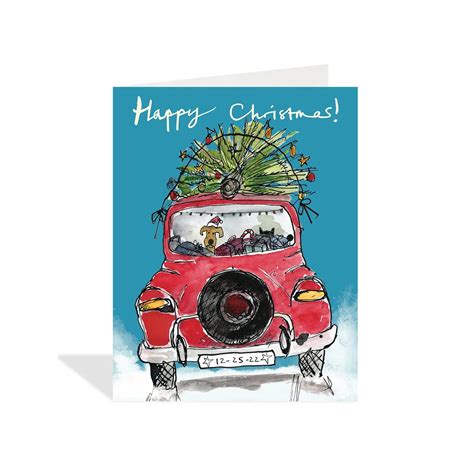 Driving Home For Christmas Card Jacaranda Tree And Co