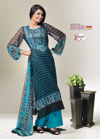 The printing is from sporting id. Dawood Zam Zam Chiffon Lawn Magazine 2013 | Zam Zam Lawn ...