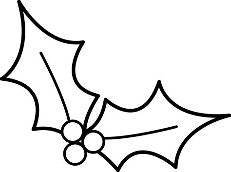 Christmas Holly Vector - Cliparts.co