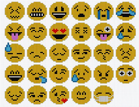 Minecraft Smiley Face Pixel Art