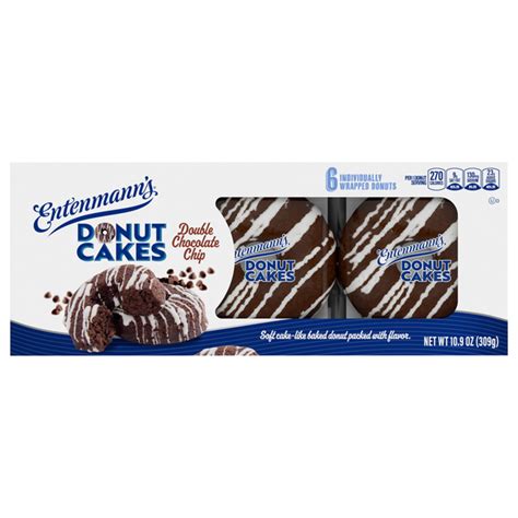 Save On Entenmanns Donut Cakes Double Chocolate Chip 6 Ct Order