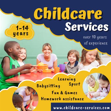 Childcare Services Template Postermywall