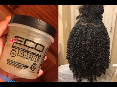 Homemade natural hair gel to tame frizz, enhance curls and definition and make hair soft and shiny. Product Review: ECO STYLER BLACK CASTOR & FLAXSEED OIL GEL ...