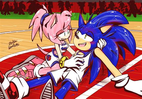 Are You Okay By Janielemire Sonic And Amy Sonic Fan Art Sonic And