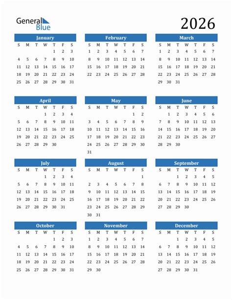 Free 2026 Calendars In Pdf Word Excel