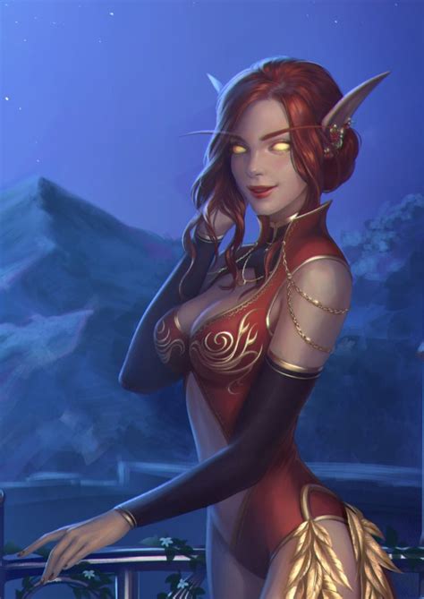 Beauline On Twitter Elf Art Warcraft Art Fantasy Female Warrior