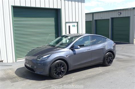 April Update Tesla Model Y With Ultimate Vehicle Protection Liquid