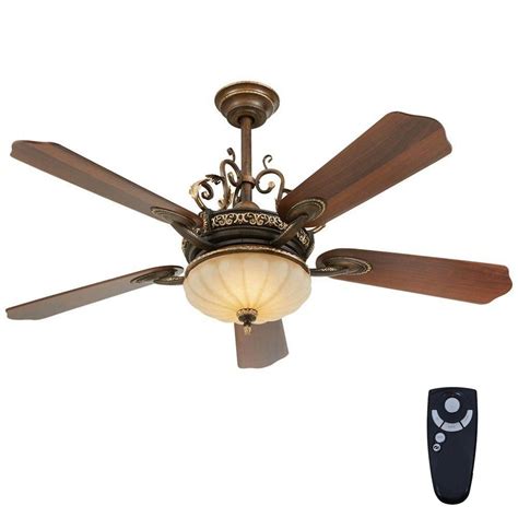 All ceiling fans can be shipped to you at home. Home Decorators Collection Chateau Deville 52 in ...