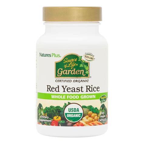 natures plus source of life garden organic red yeast rice 60s nourish ie nourish health food