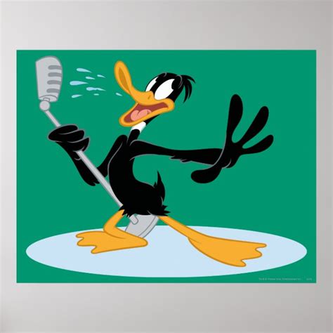 Daffy Duck Singing Poster