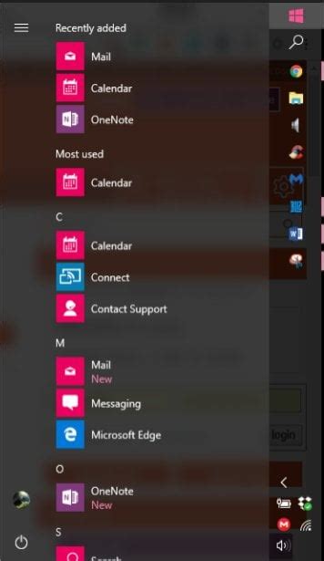 Start Menu Not Showing Majority Of Icons Techsupport